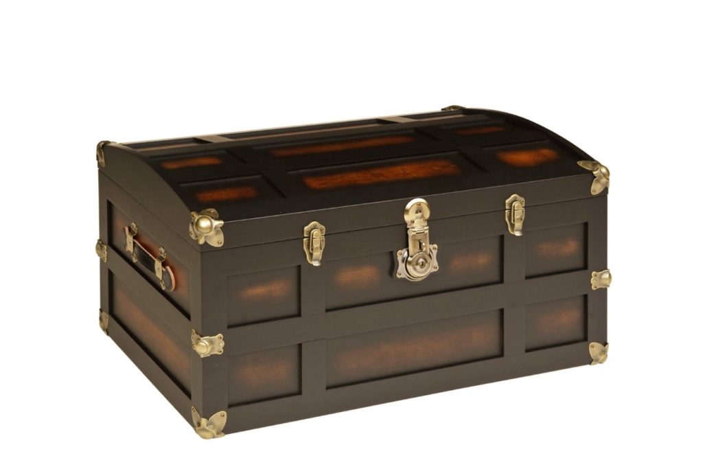 dome style steamer trunk